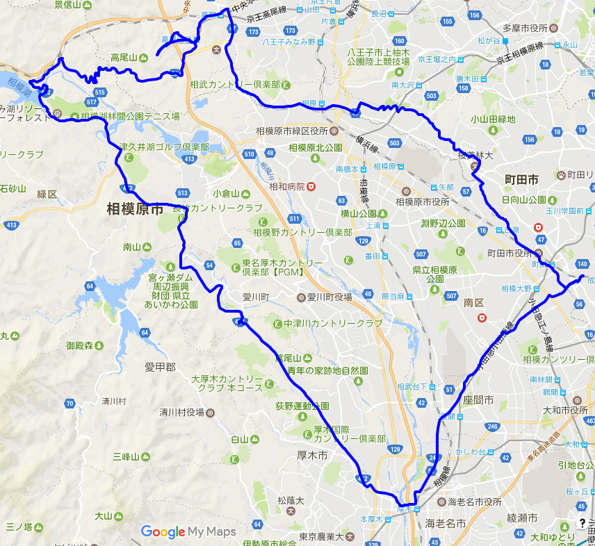 2014/04/15 相模湖～大垂水峠~高尾山薬王院96km!  I want to ride my 